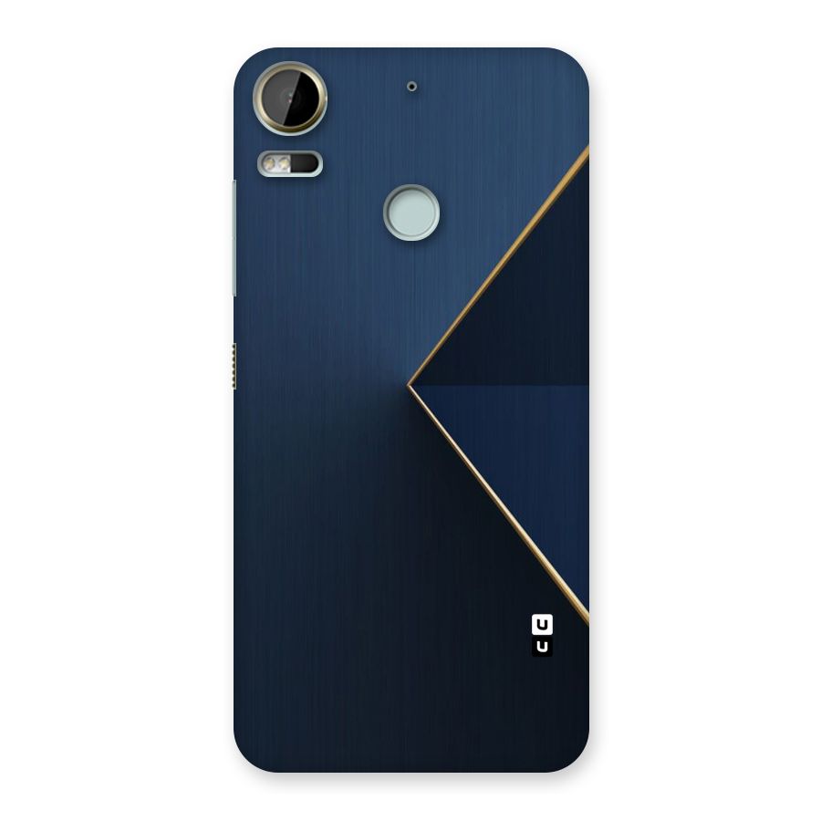 Golden Blue Triangle Back Case for Desire 10 Pro
