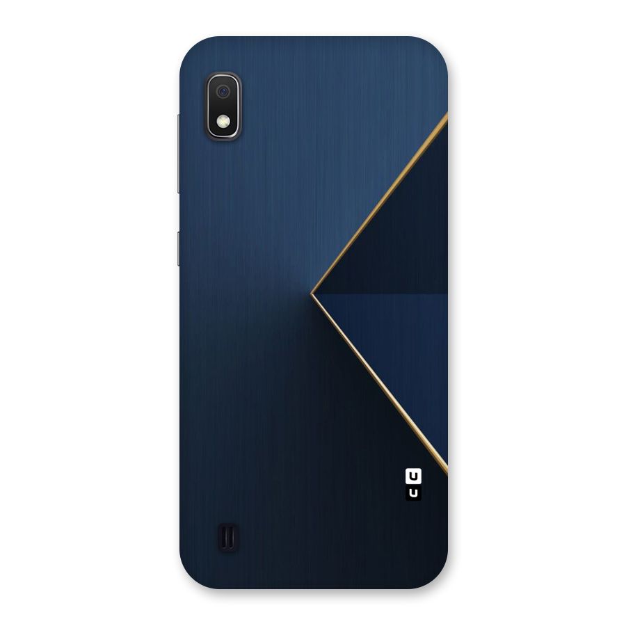 Golden Blue Triangle Back Case for Galaxy A10