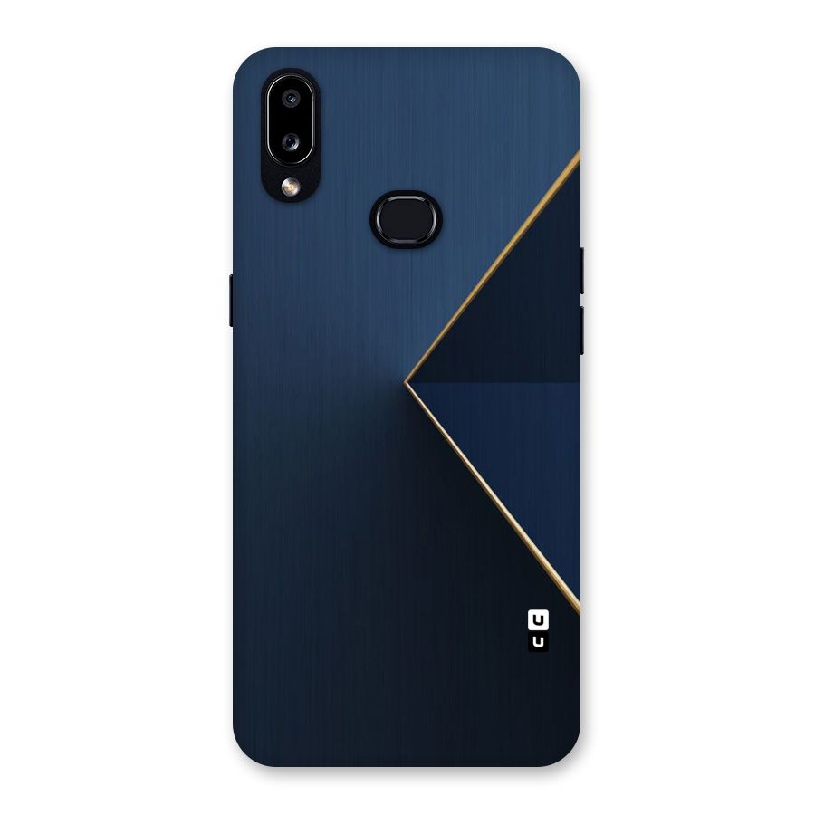 Golden Blue Triangle Back Case for Galaxy A10s