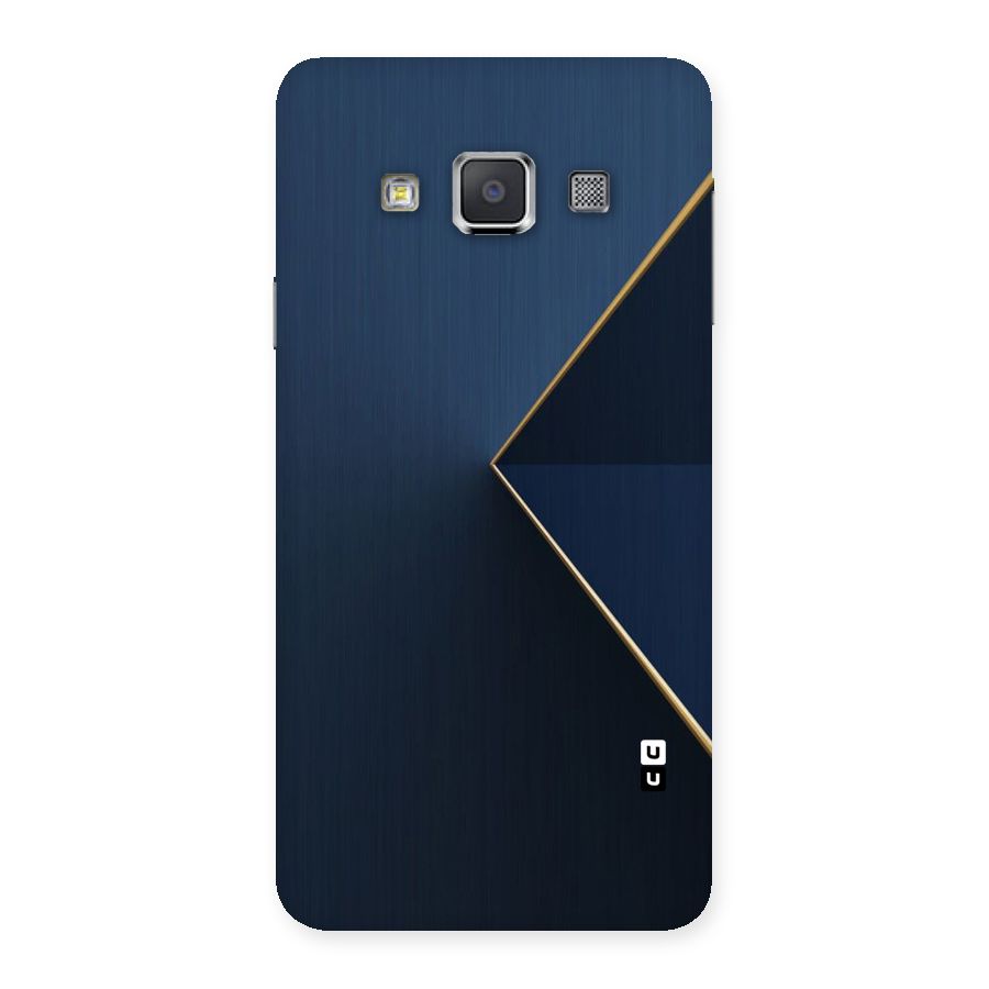 Golden Blue Triangle Back Case for Galaxy A3