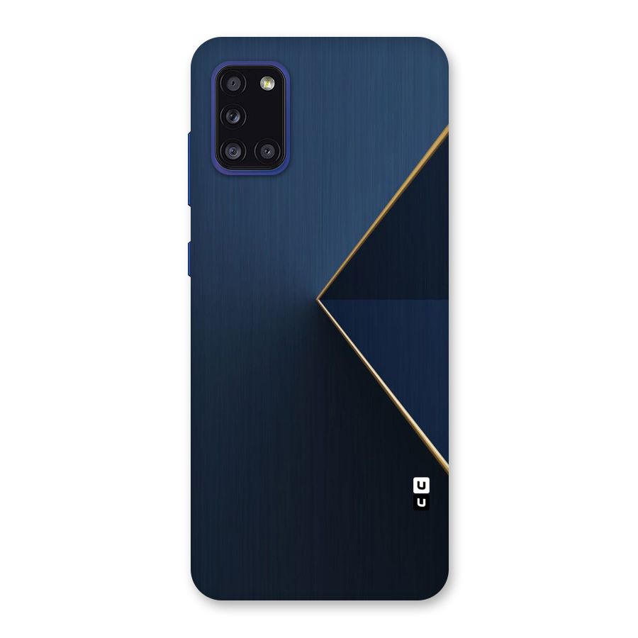 Golden Blue Triangle Back Case for Galaxy A31
