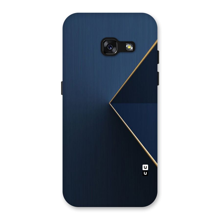 Golden Blue Triangle Back Case for Galaxy A3 (2017)
