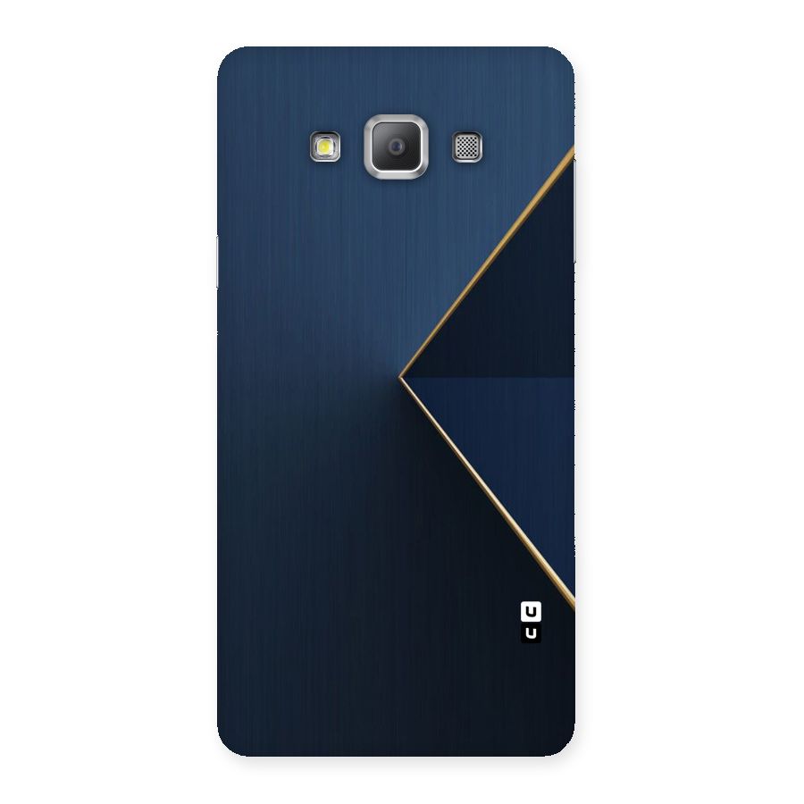 Golden Blue Triangle Back Case for Galaxy A7