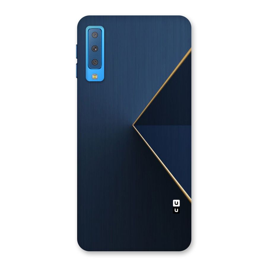 Golden Blue Triangle Back Case for Galaxy A7 (2018)