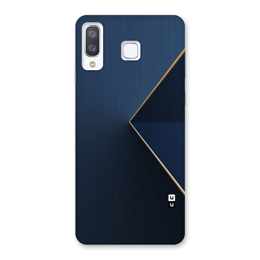 Golden Blue Triangle Back Case for Galaxy A8 Star