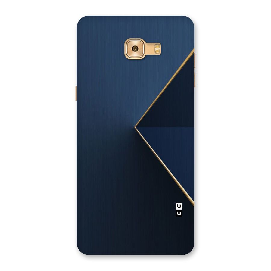 Golden Blue Triangle Back Case for Galaxy C9 Pro