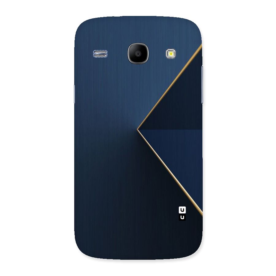 Golden Blue Triangle Back Case for Galaxy Core