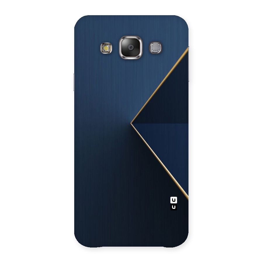 Golden Blue Triangle Back Case for Galaxy E7
