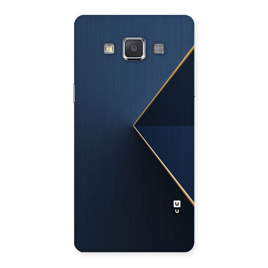 Golden Blue Triangle Back Case for Galaxy Grand Max