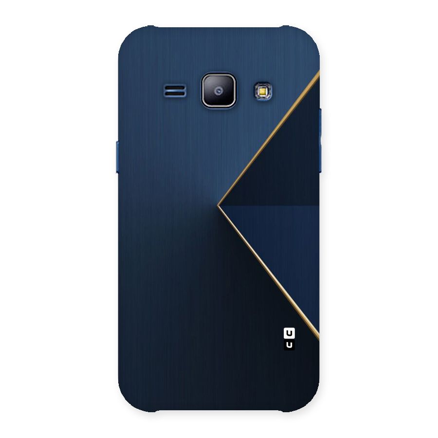 Golden Blue Triangle Back Case for Galaxy J1