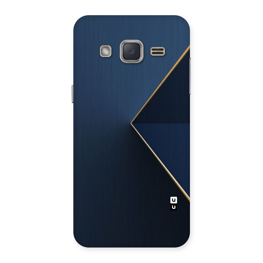 Golden Blue Triangle Back Case for Galaxy J2