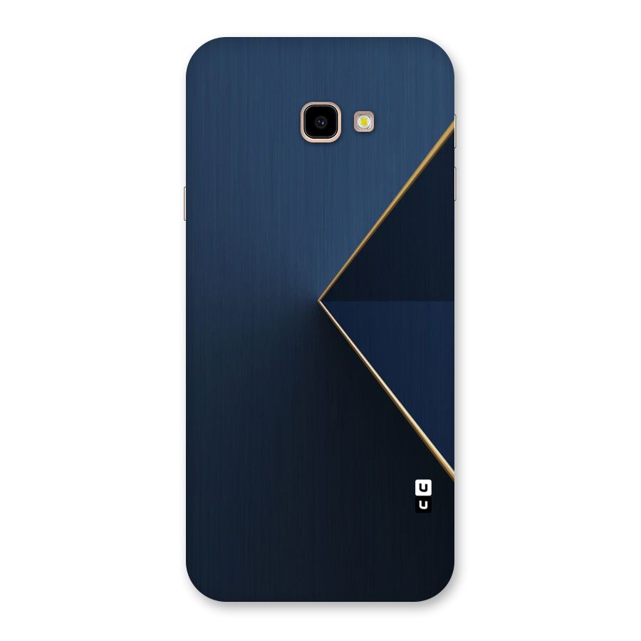 Golden Blue Triangle Back Case for Galaxy J4 Plus