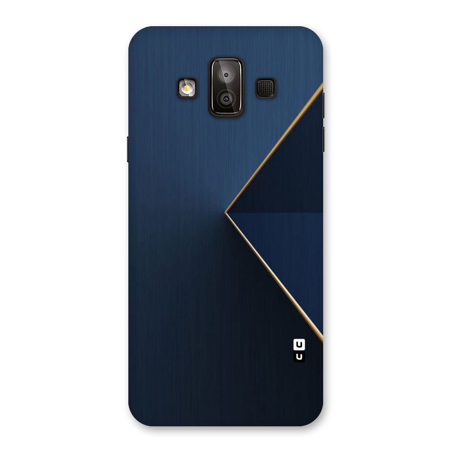 Golden Blue Triangle Back Case for Galaxy J7 Duo