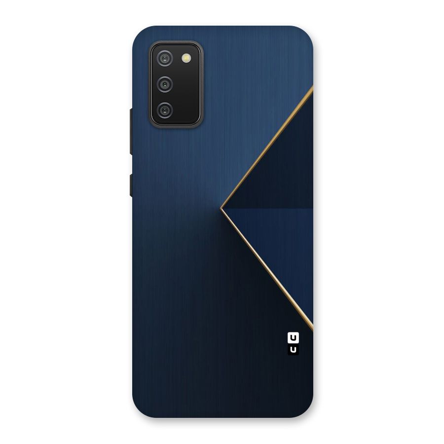 Golden Blue Triangle Back Case for Galaxy M02s