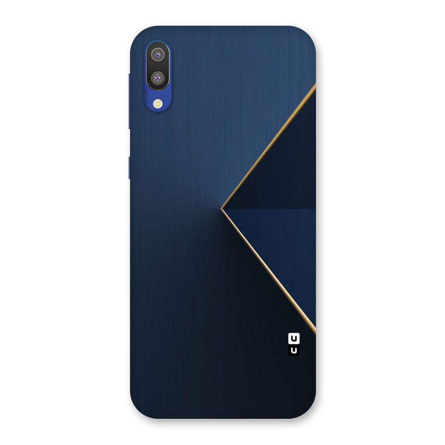 Golden Blue Triangle Back Case for Galaxy M10