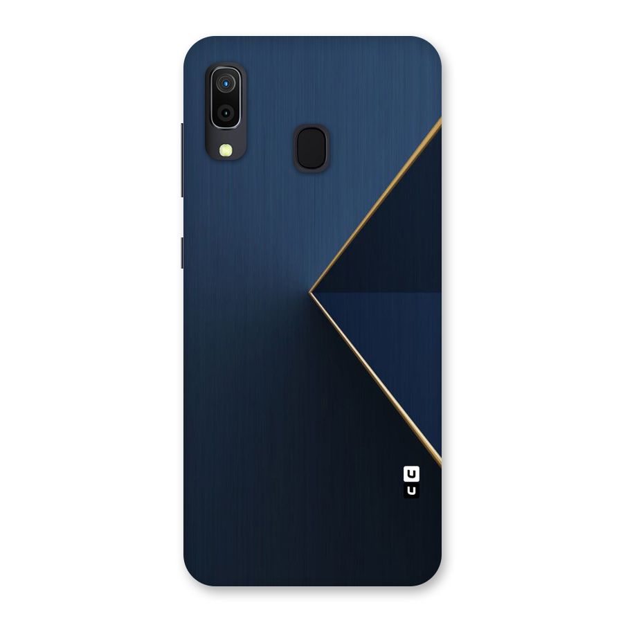 Golden Blue Triangle Back Case for Galaxy M10s