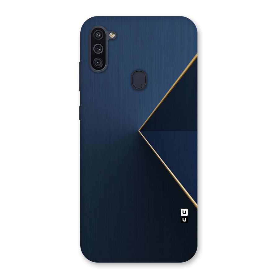 Golden Blue Triangle Back Case for Galaxy M11