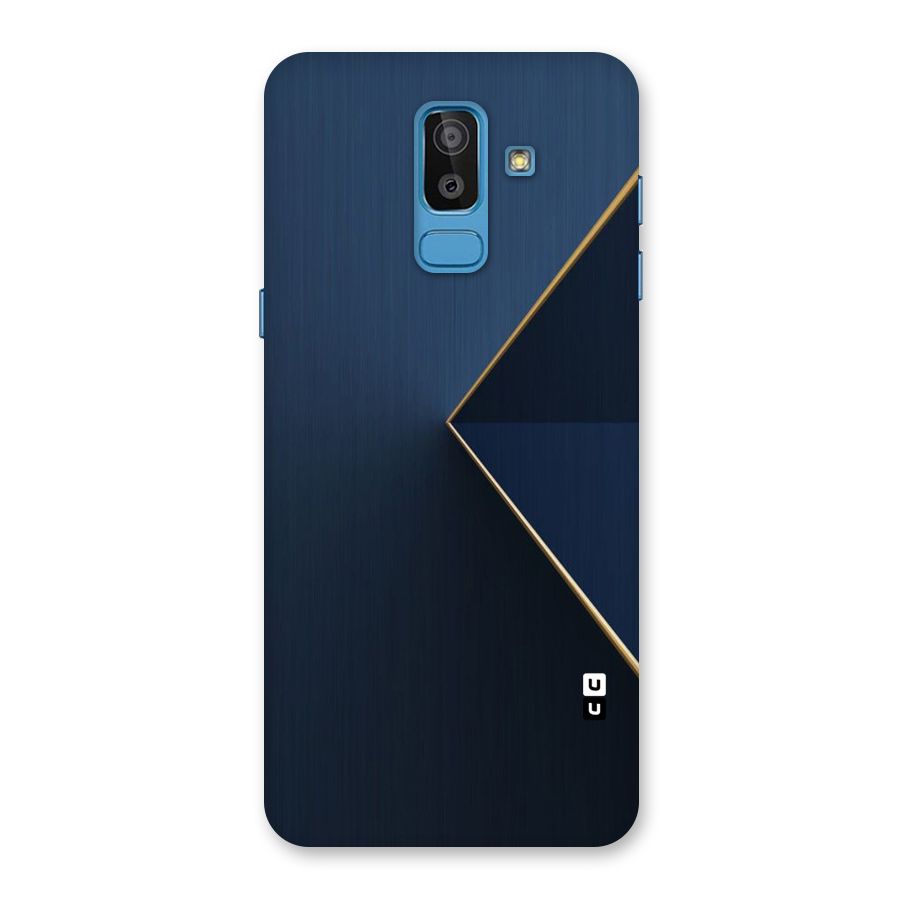 Golden Blue Triangle Back Case for Galaxy On8 (2018)