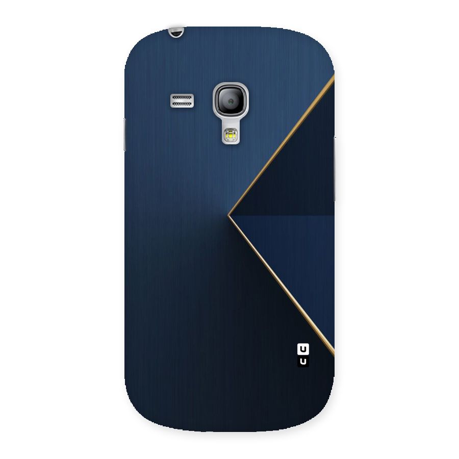 Golden Blue Triangle Back Case for Galaxy S3 Mini