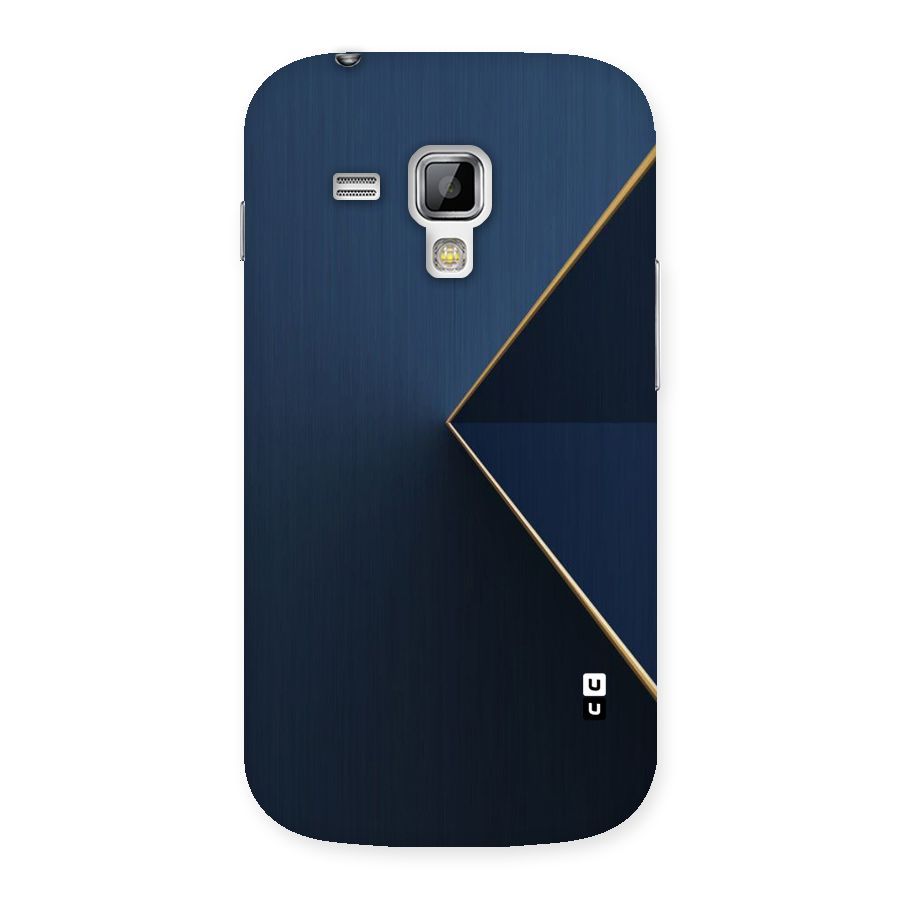 Golden Blue Triangle Back Case for Galaxy S Duos