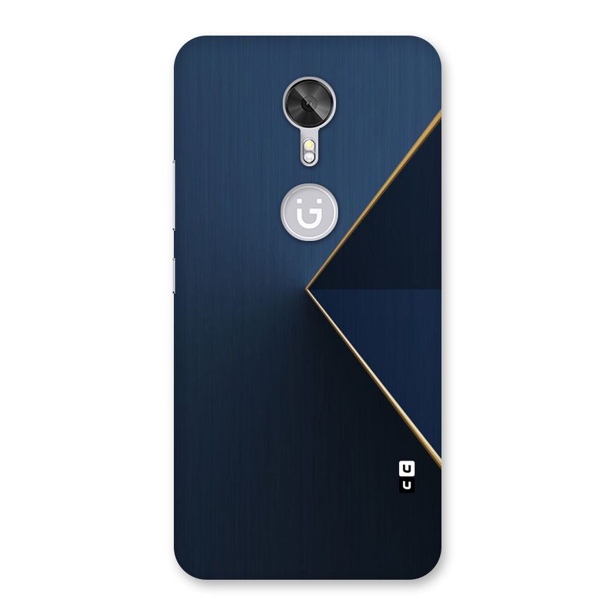 Golden Blue Triangle Back Case for Gionee A1