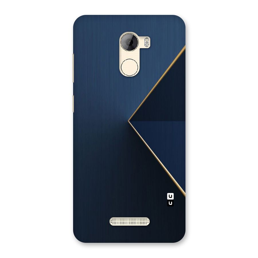 Golden Blue Triangle Back Case for Gionee A1 LIte