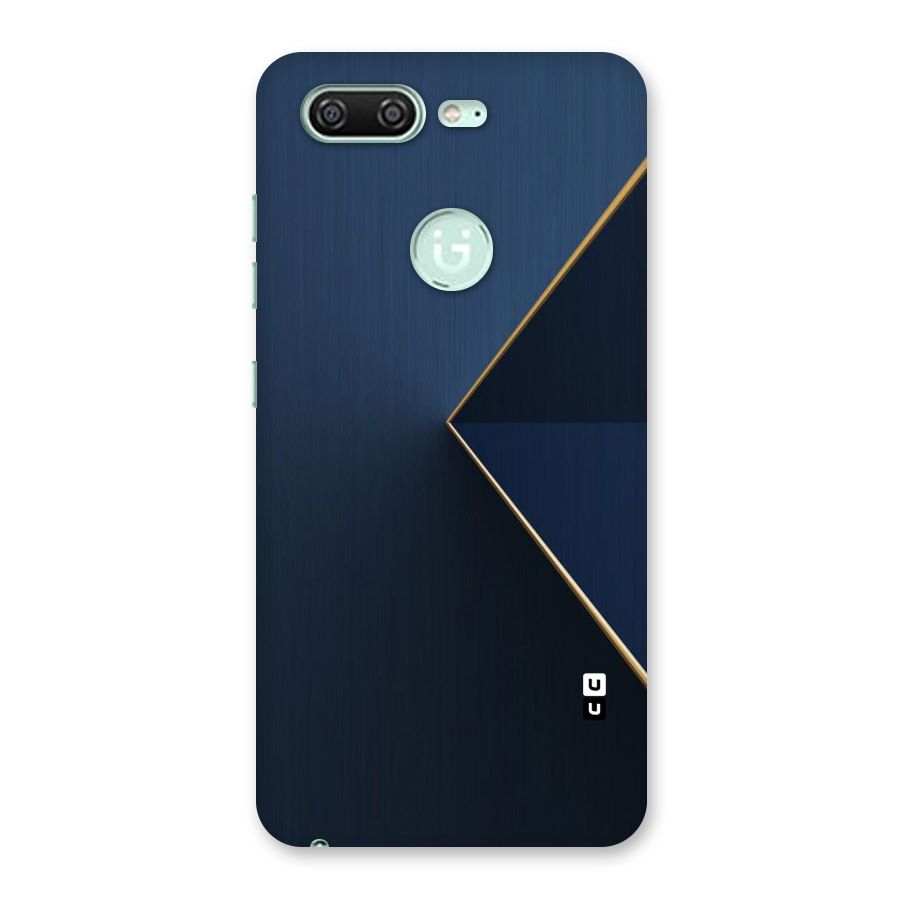 Golden Blue Triangle Back Case for Gionee S10