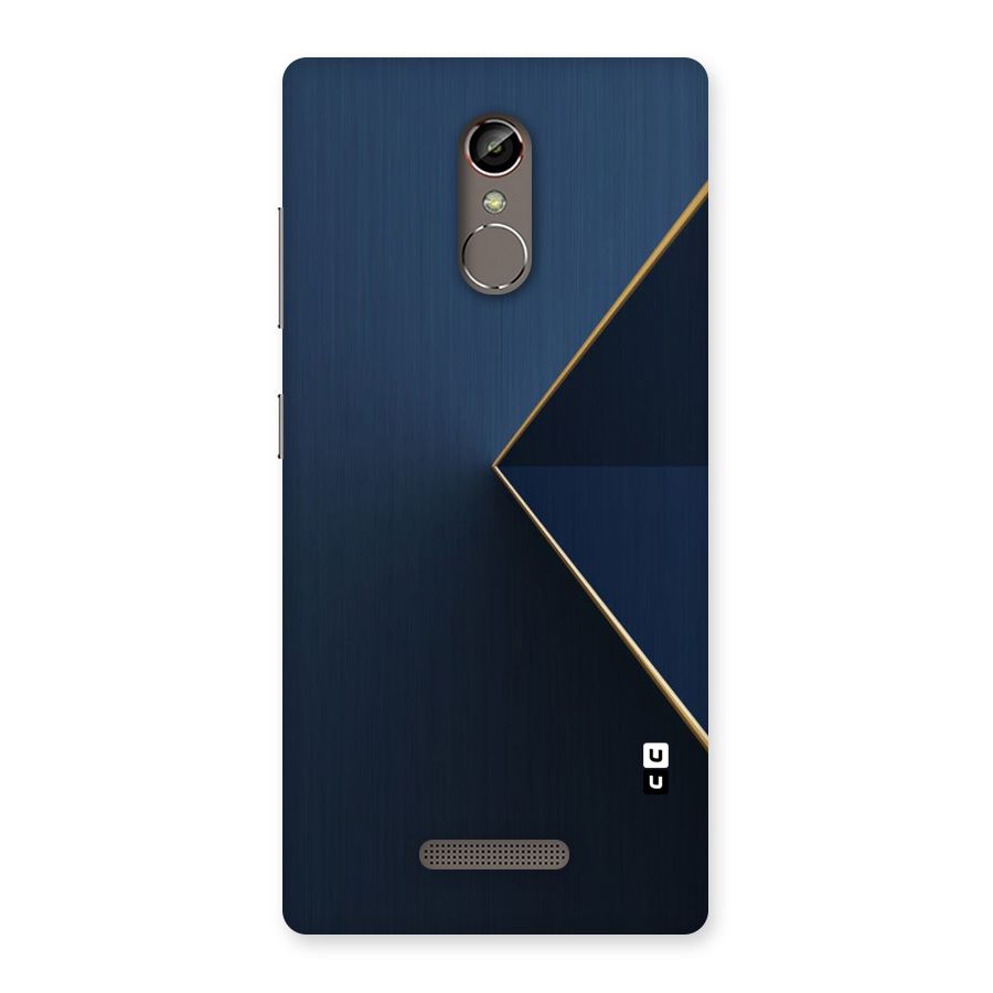 Golden Blue Triangle Back Case for Gionee S6s