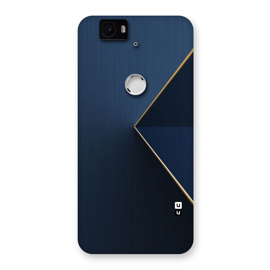 Golden Blue Triangle Back Case for Google Nexus-6P