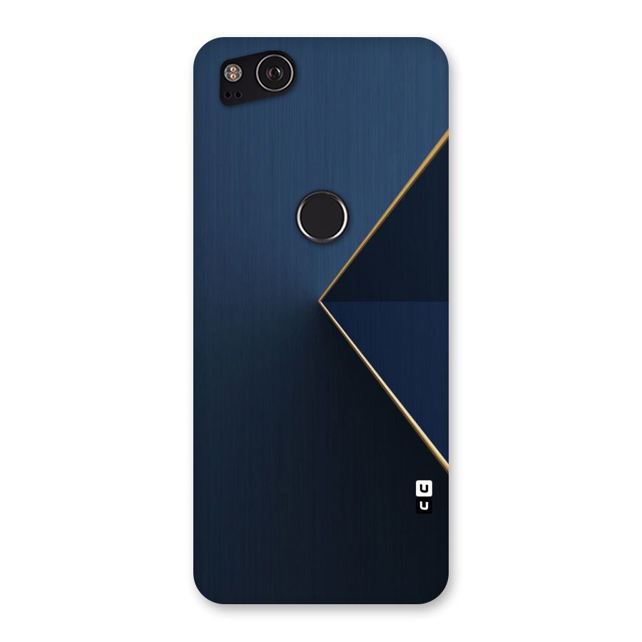 Golden Blue Triangle Back Case for Google Pixel 2