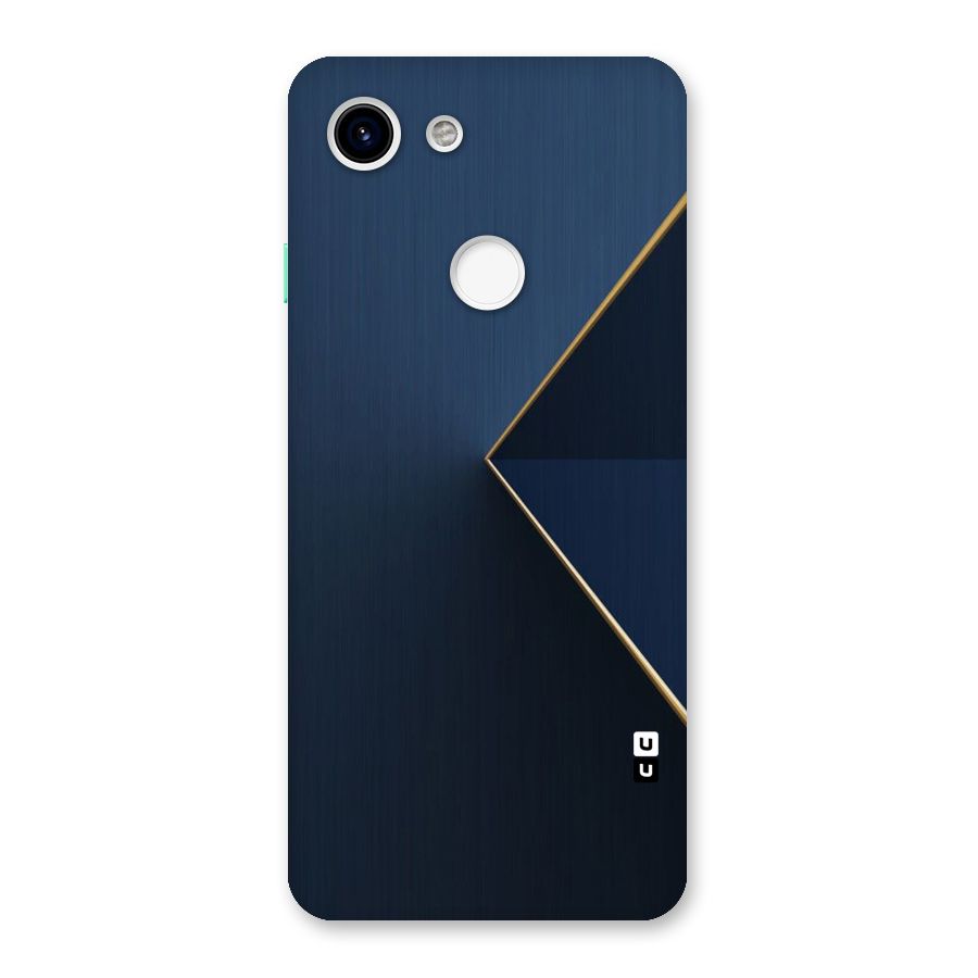 Golden Blue Triangle Back Case for Google Pixel 3