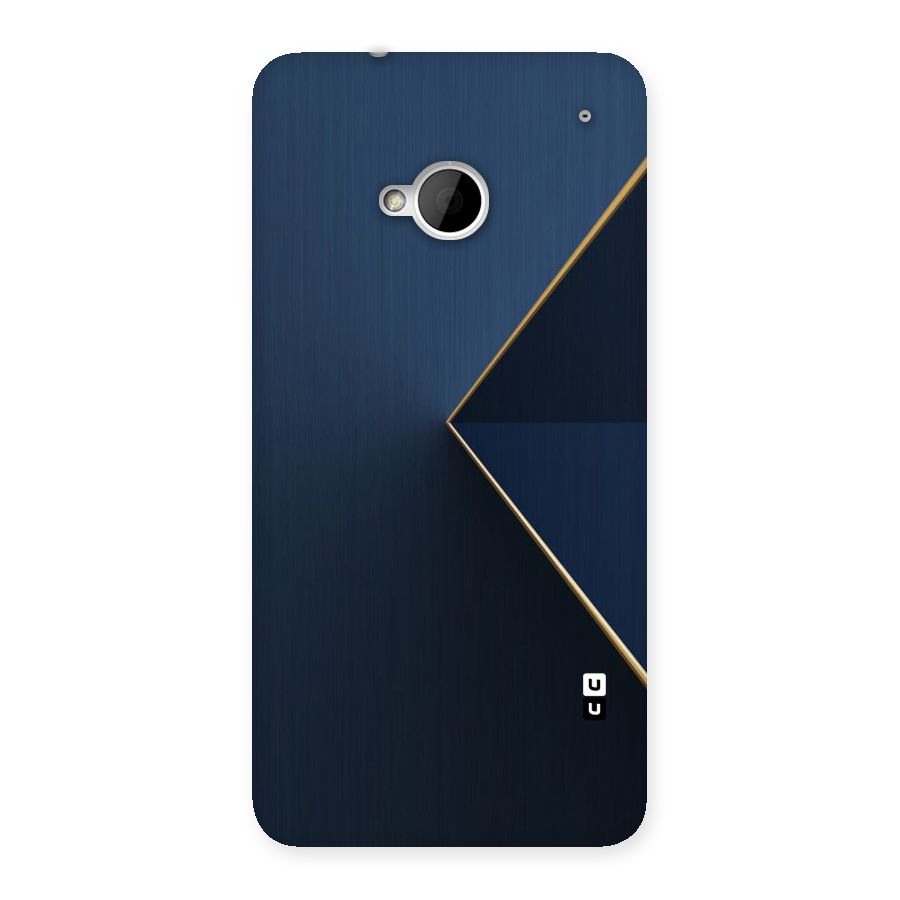 Golden Blue Triangle Back Case for HTC One M7