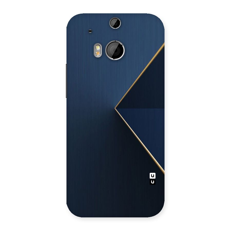 Golden Blue Triangle Back Case for HTC One M8