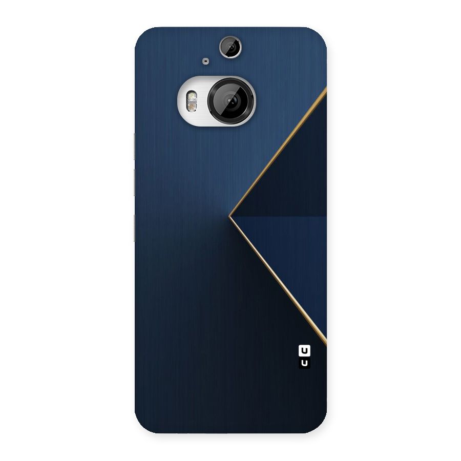 Golden Blue Triangle Back Case for HTC One M9 Plus