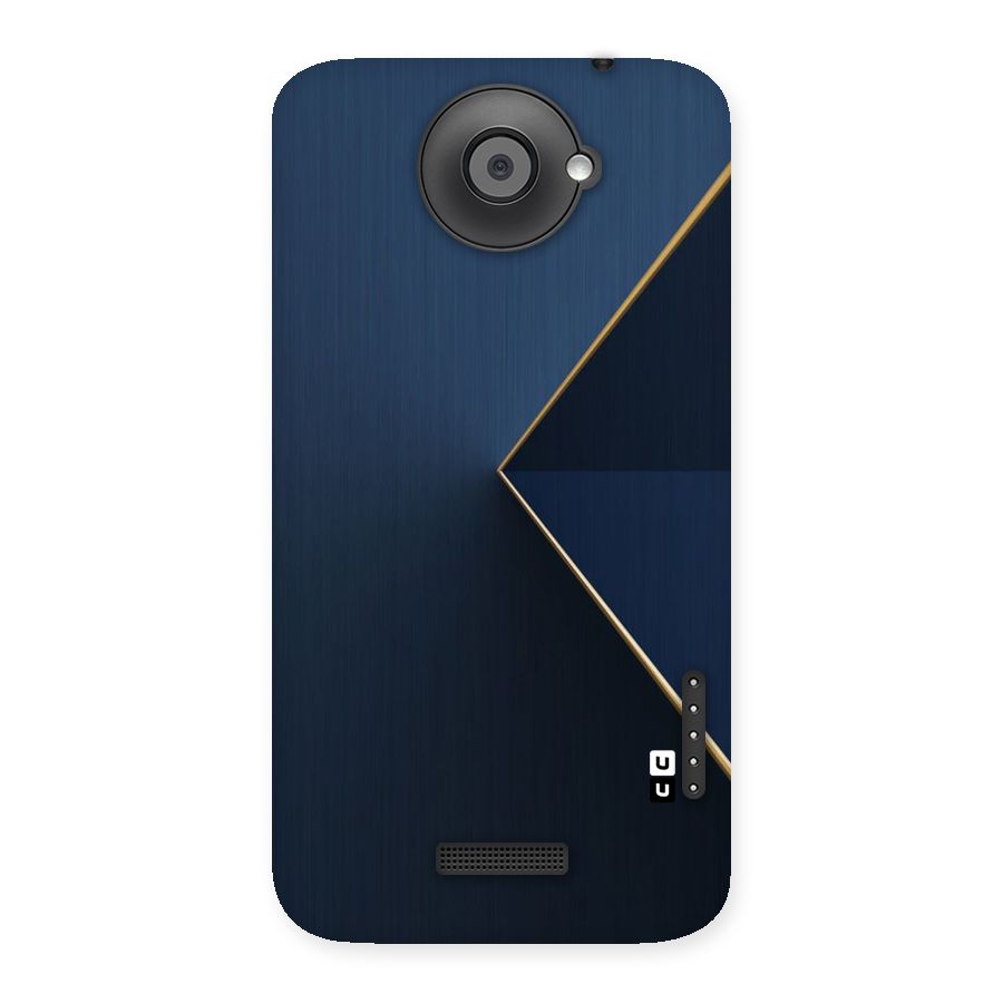 Golden Blue Triangle Back Case for HTC One X