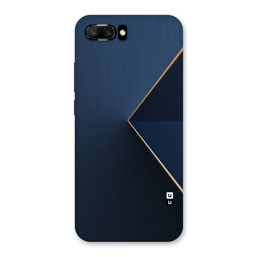 Golden Blue Triangle Back Case for Honor 10