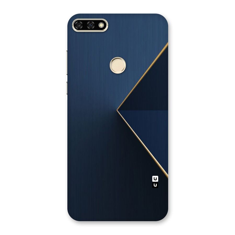 Golden Blue Triangle Back Case for Honor 7A