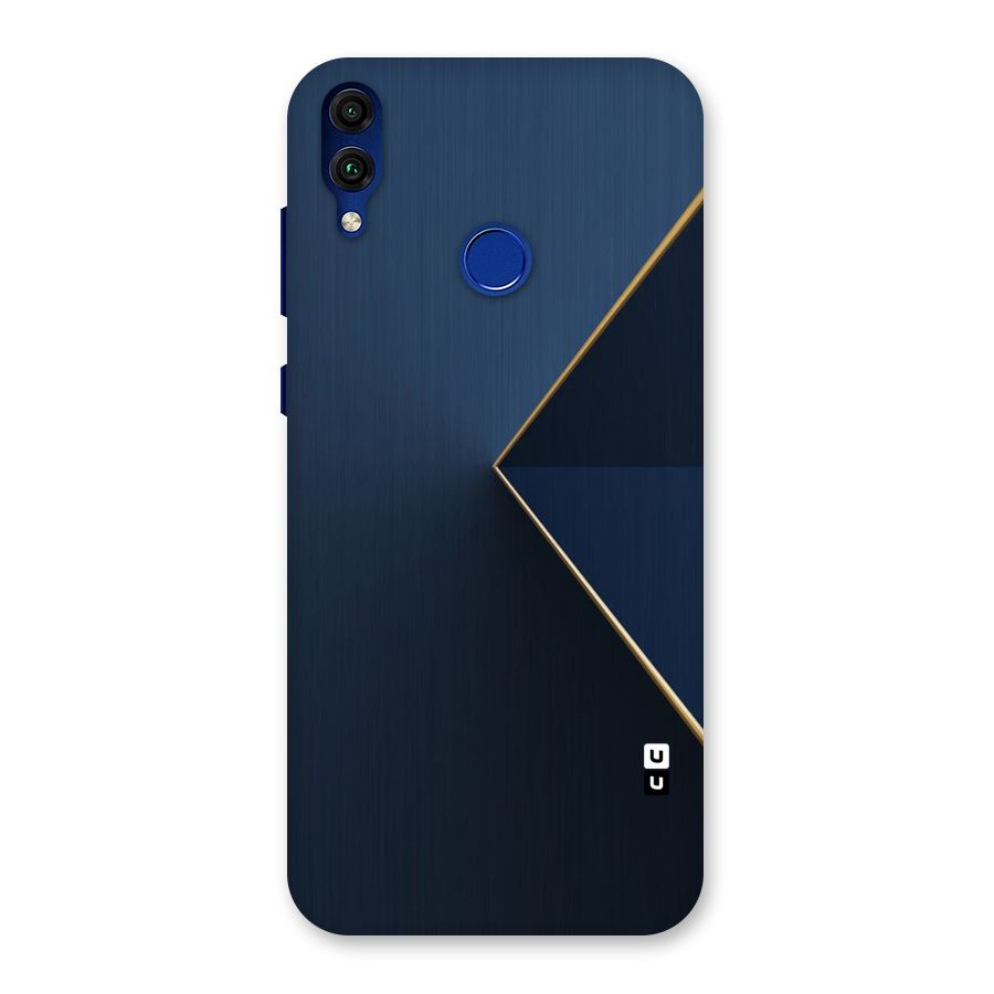 Golden Blue Triangle Back Case for Honor 8C