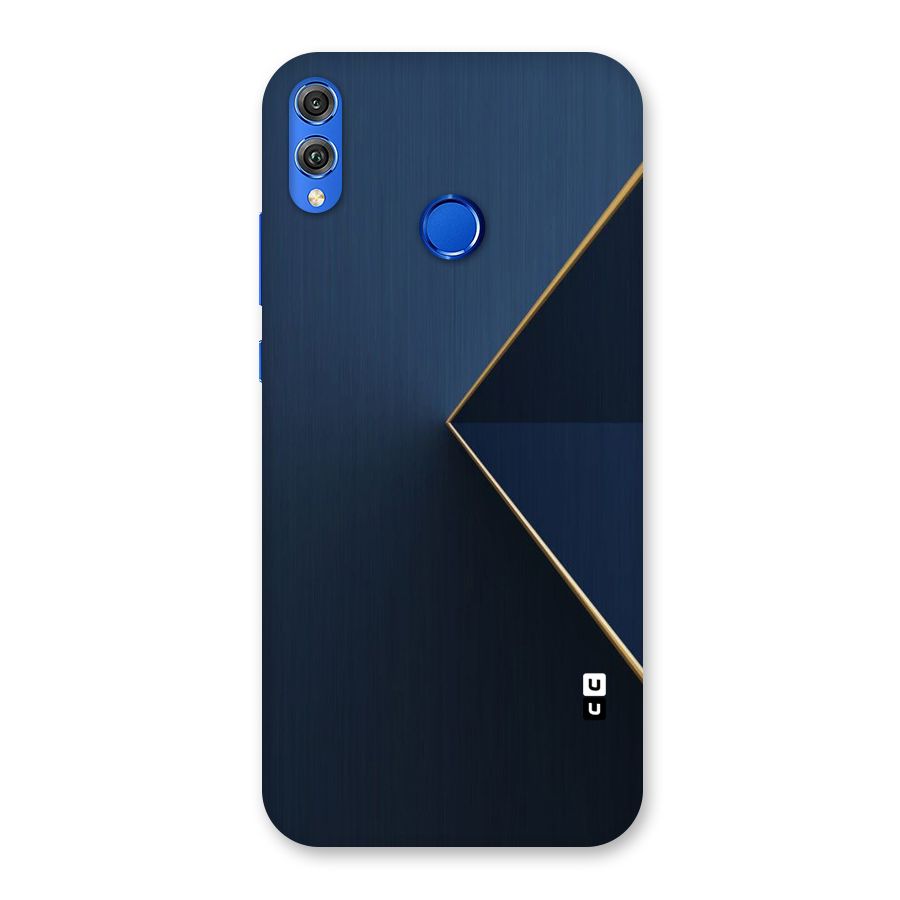 Golden Blue Triangle Back Case for Honor 8X