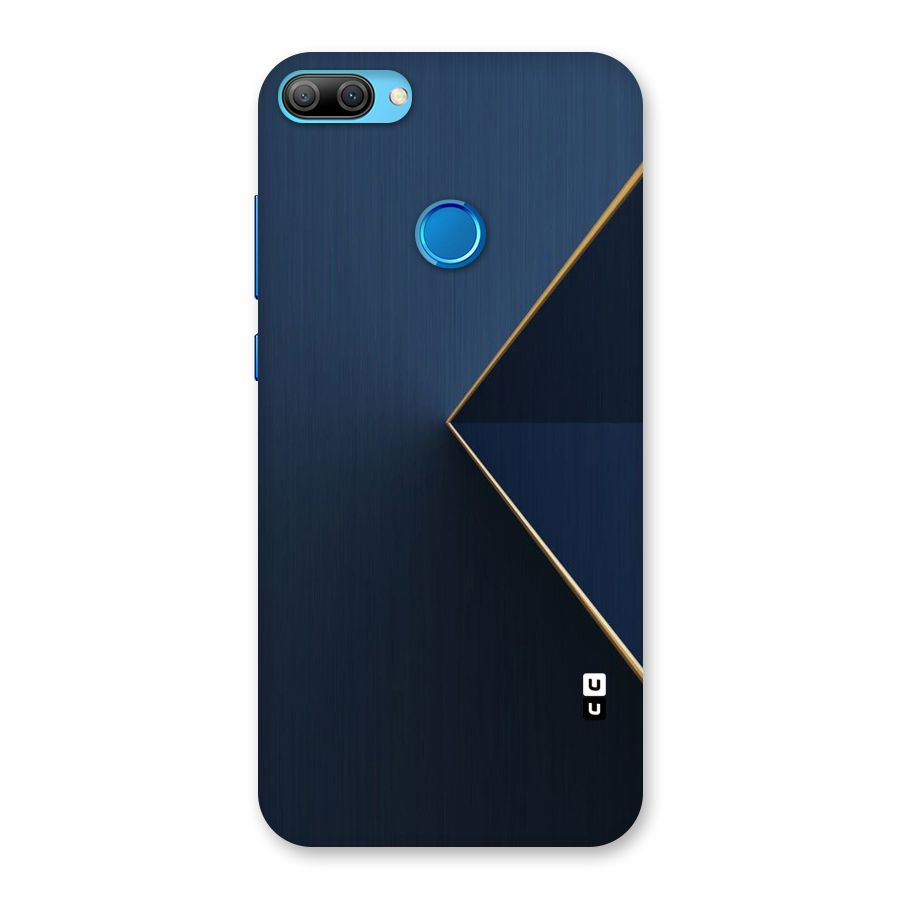 Golden Blue Triangle Back Case for Honor 9N