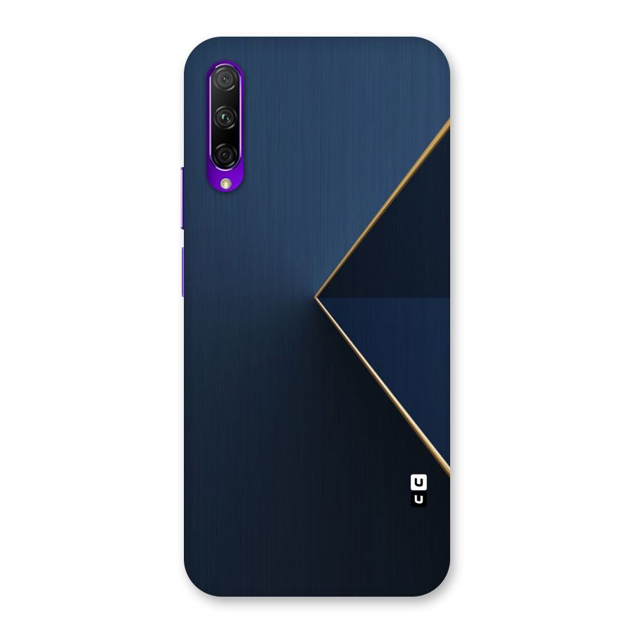 Golden Blue Triangle Back Case for Honor 9X Pro