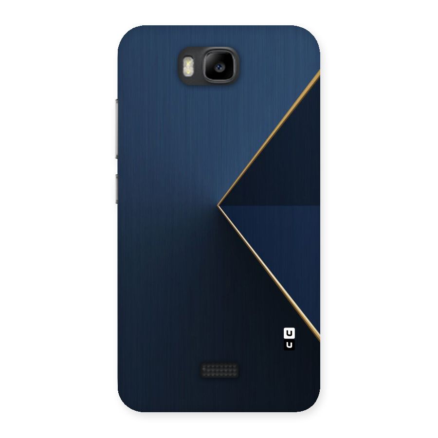 Golden Blue Triangle Back Case for Honor Bee