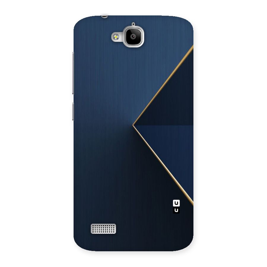 Golden Blue Triangle Back Case for Honor Holly