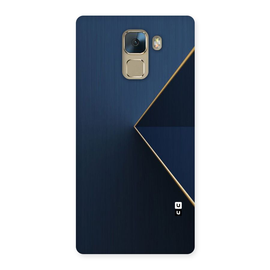 Golden Blue Triangle Back Case for Huawei Honor 7