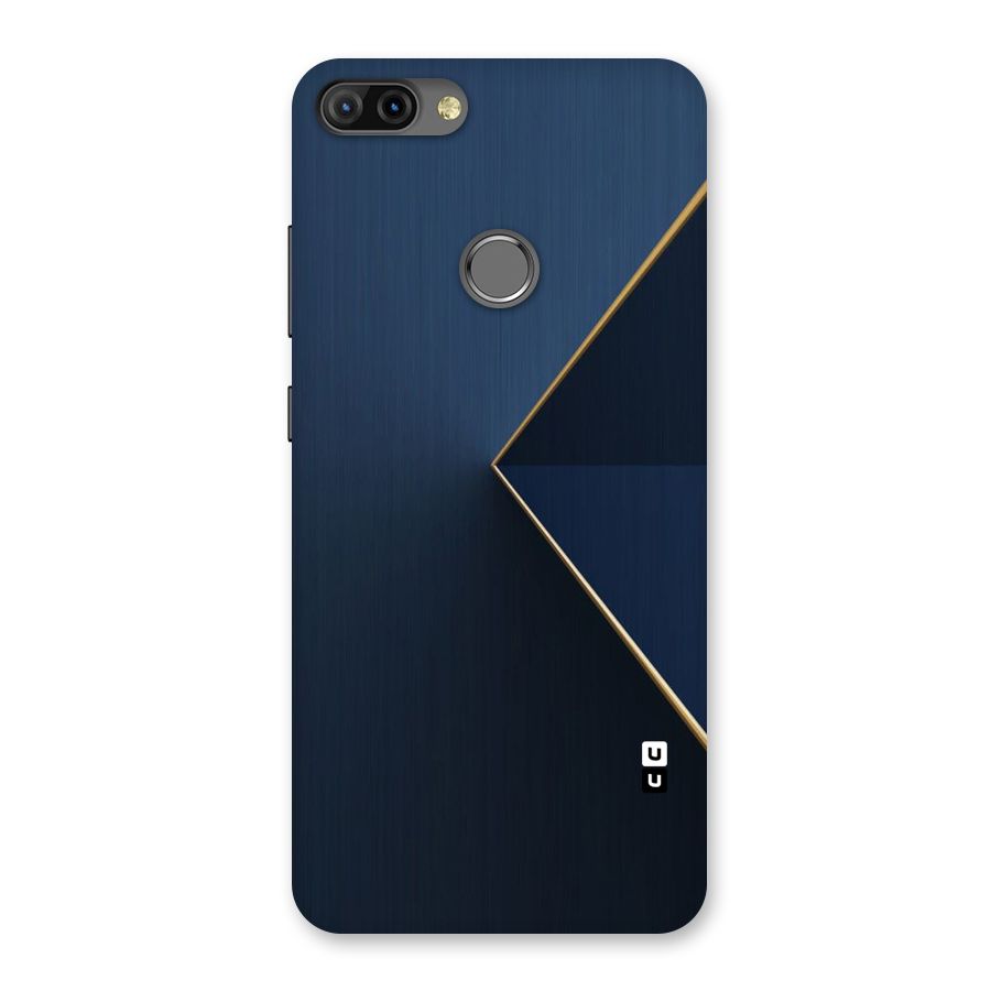 Golden Blue Triangle Back Case for Infinix Hot 6 Pro