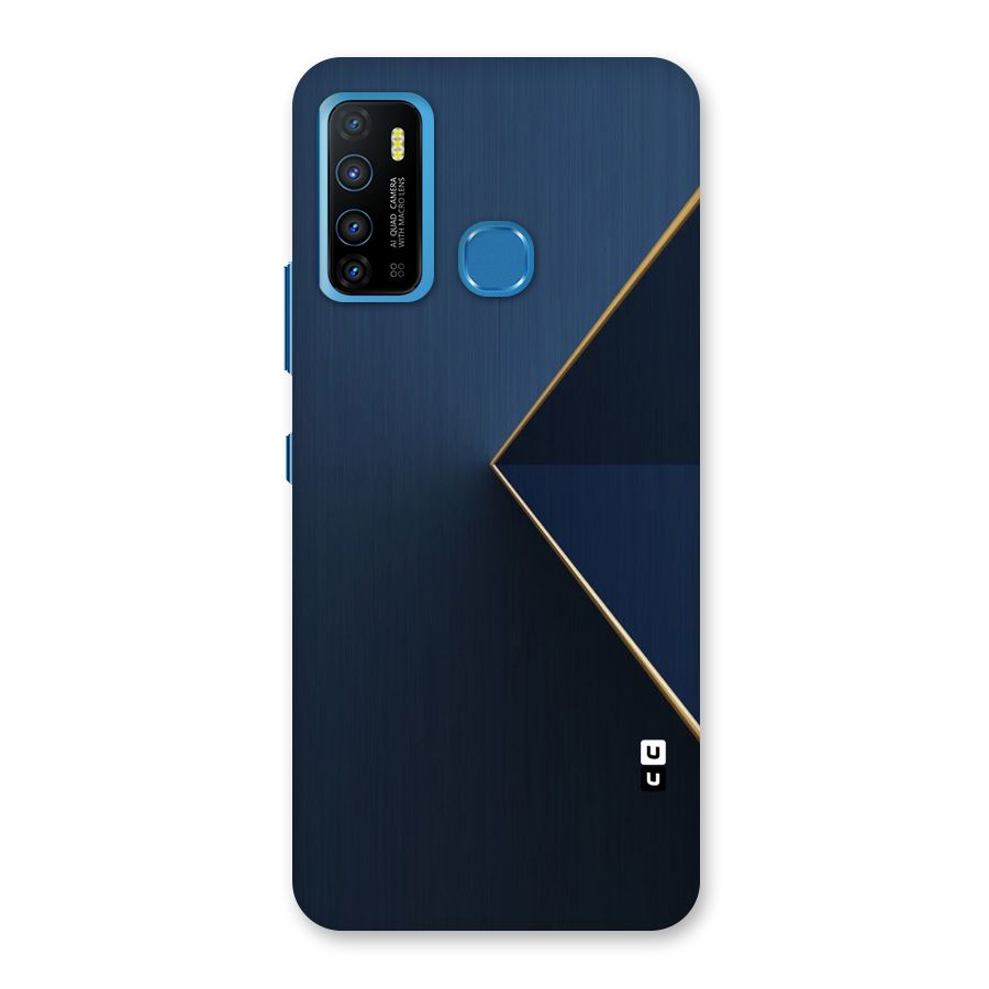 Golden Blue Triangle Back Case for Infinix Hot 9