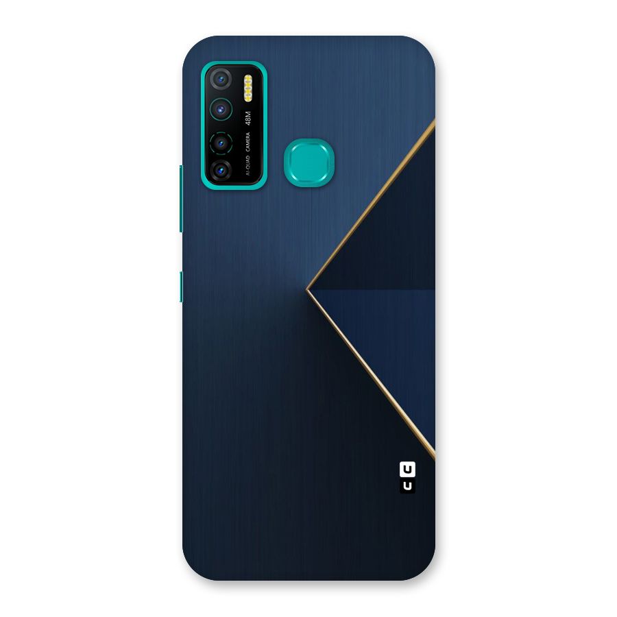 Golden Blue Triangle Back Case for Infinix Hot 9 Pro