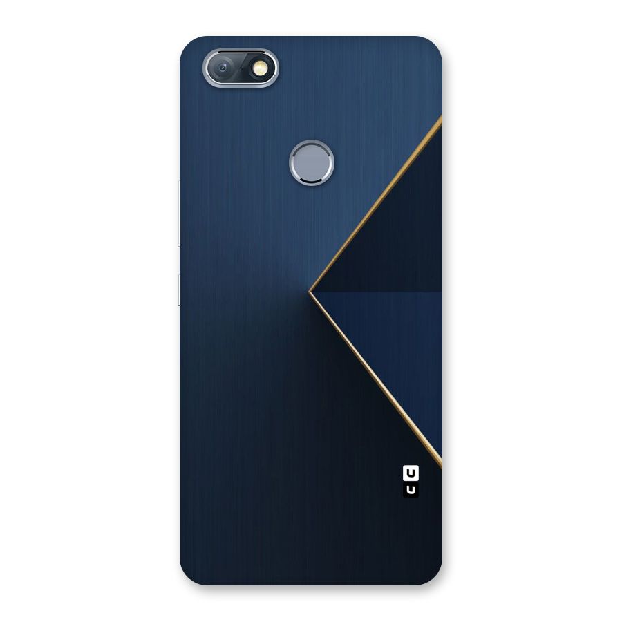 Golden Blue Triangle Back Case for Infinix Note 5