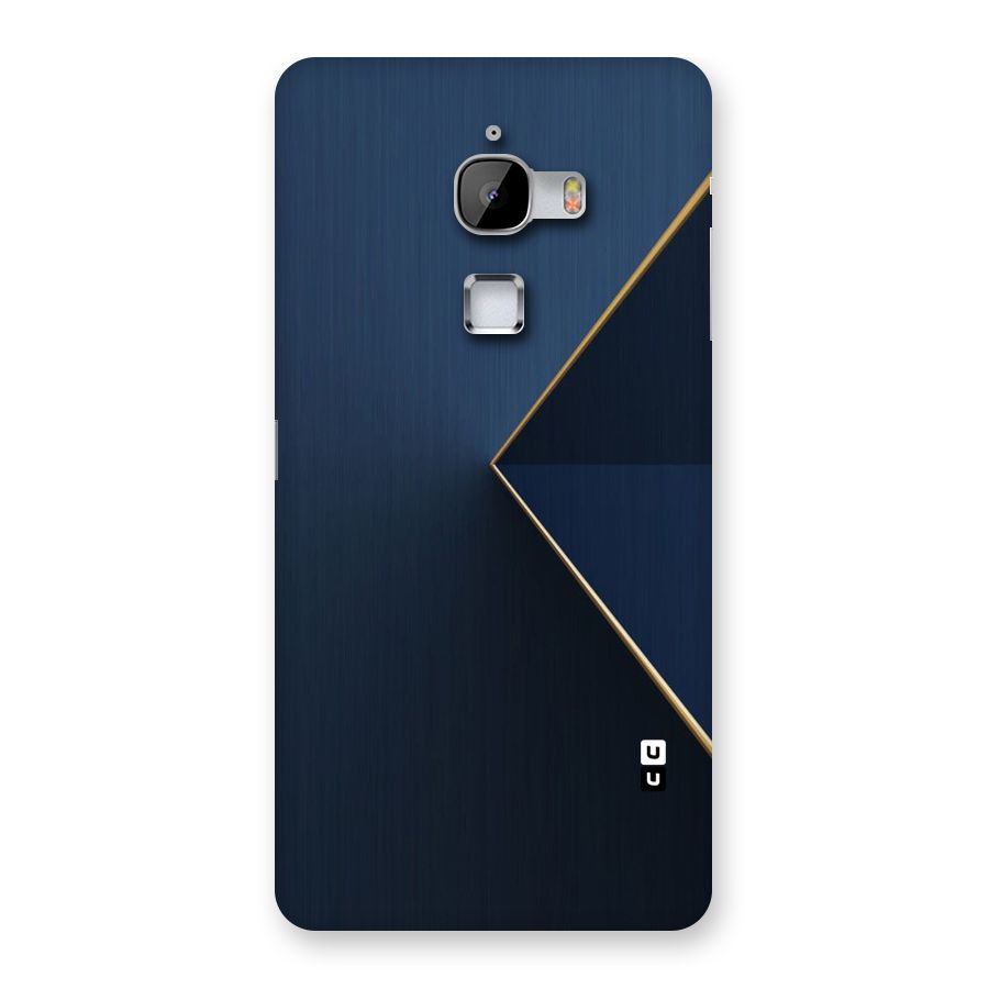 Golden Blue Triangle Back Case for LeTv Le Max