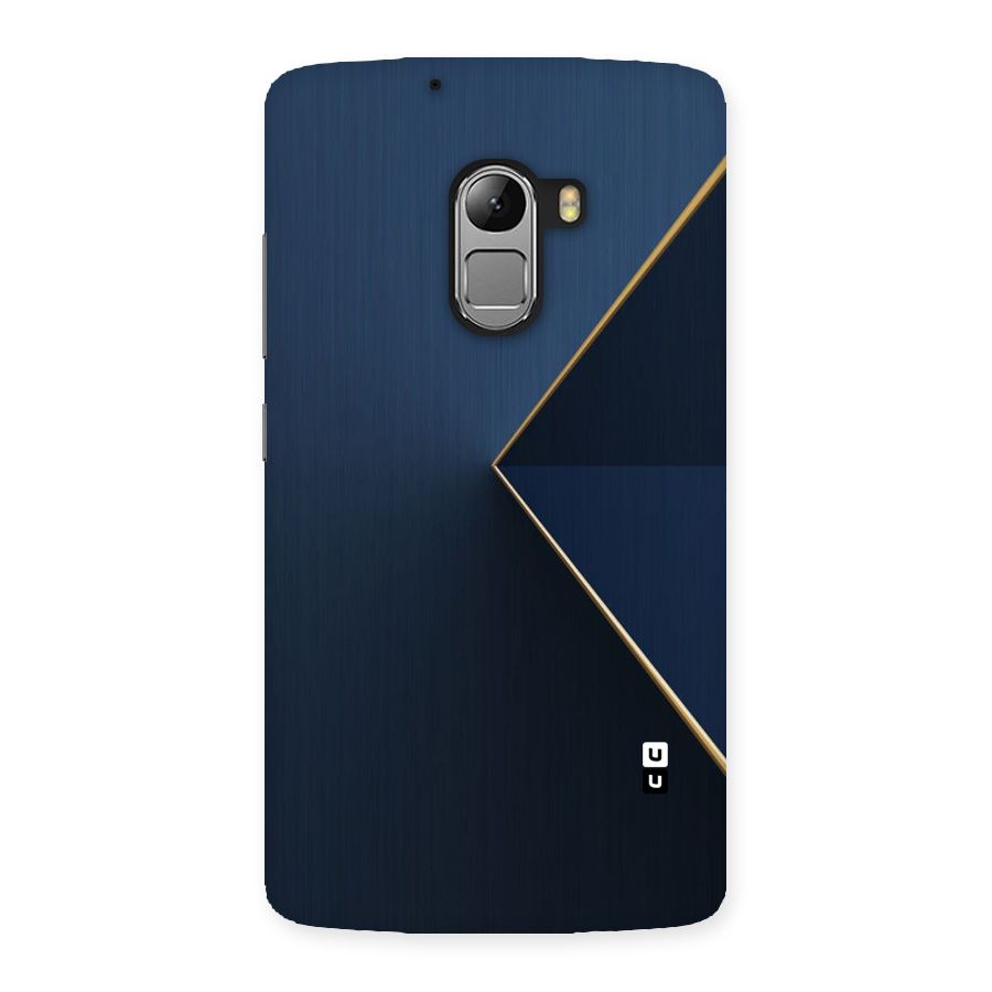 Golden Blue Triangle Back Case for Lenovo K4 Note